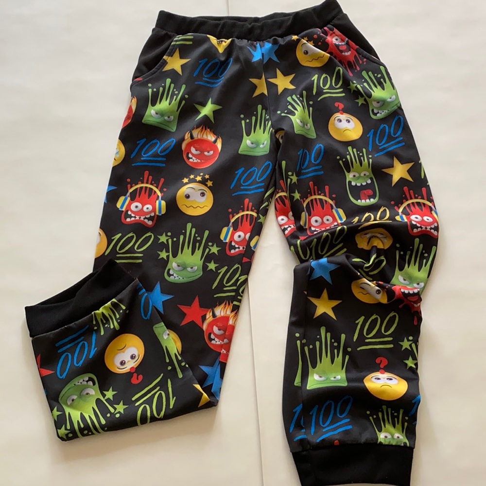 American Bazi Emoji Pants Halloween Fun Sportswear or Pajama Size L